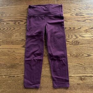 Athleta Burgundy Women’s Crop Leggings